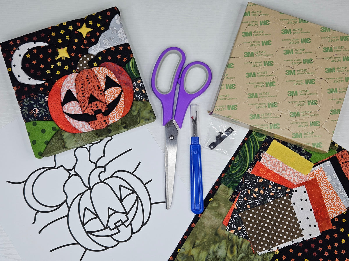 Halloween Pumpkin Kinusaiga Craft Chest Kit 6x6