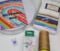 Jelly Roll/Fabric Strip Rug Craft Chest Kit - Wilmington Full Spectrum Rainbow 40 Karat Gems