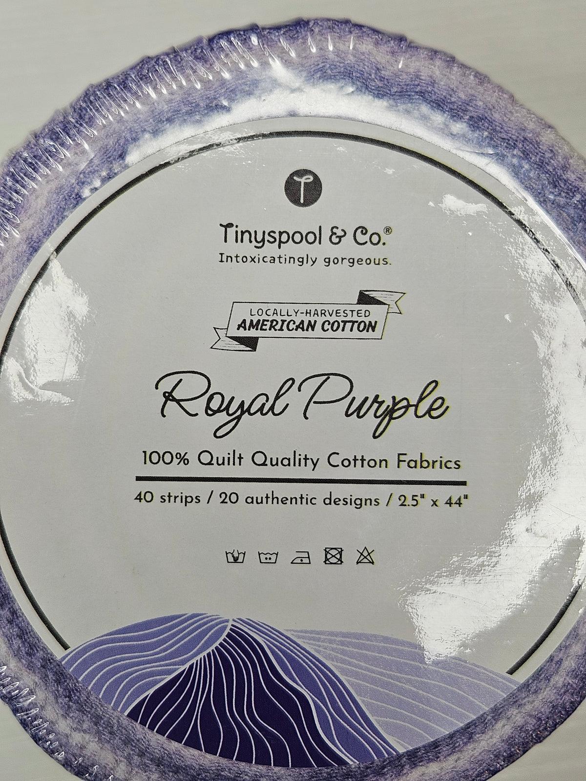 Jelly Roll/Fabric Strip Rug Craft Chest Kit - Tiny Spool & Co. Royal Purple
