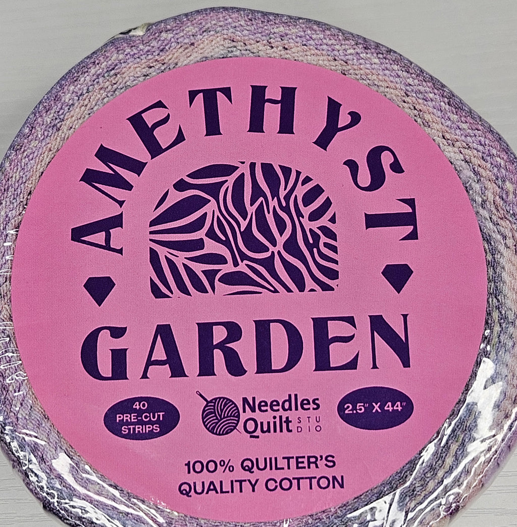 Jelly Roll/Fabric Strip Rug Craft Chest Kit - Needles Quilt Studio Amethyst Garden