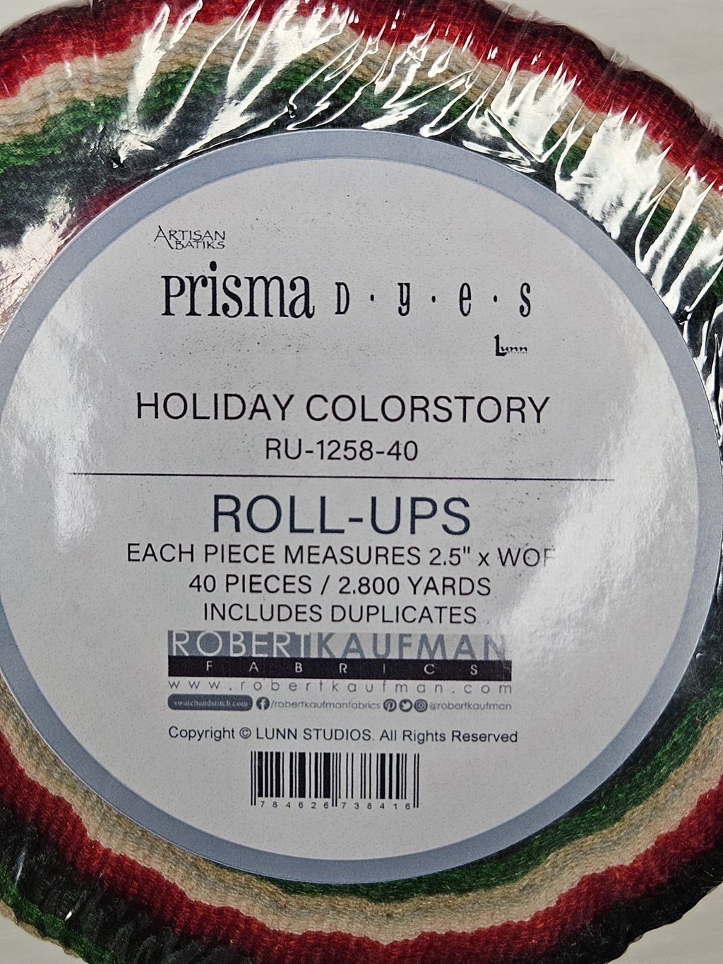 Jelly Roll/Fabric Strip Rug Craft Chest Kit - Robert Kaufman Christmas Holiday Colorstay