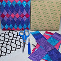 Geometric Abstract Pattern Kinusaiga Craft Chest Kit 8x8